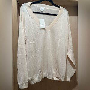 A New Day Size 1X V Neck Sweater NEW with Tags 🏷️ SOFT